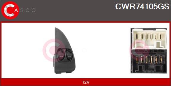 Casco CWR74105GS - Вимикач, стеклолод'емнік autocars.com.ua