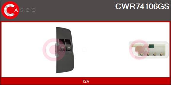 Casco CWR74106GS - Вимикач, стеклолод'емнік autocars.com.ua