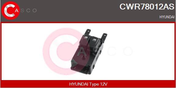 Casco CWR78012AS - Вимикач, стеклолод'емнік autocars.com.ua