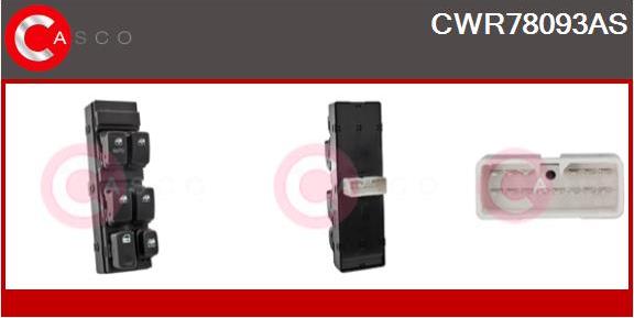 Casco CWR78093AS - Вимикач, стеклолод'емнік autocars.com.ua