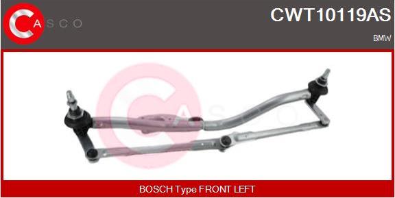Casco CWT10119AS - Система тяг и рычагов привода стеклоочистителя avtokuzovplus.com.ua