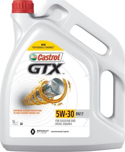 CASTROL GTX 5W30 RN17 5L - Моторне масло autocars.com.ua