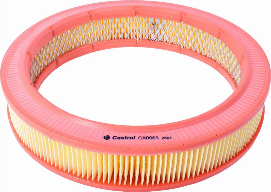 Castrol Filters CA0063 - Повітряний фільтр autocars.com.ua