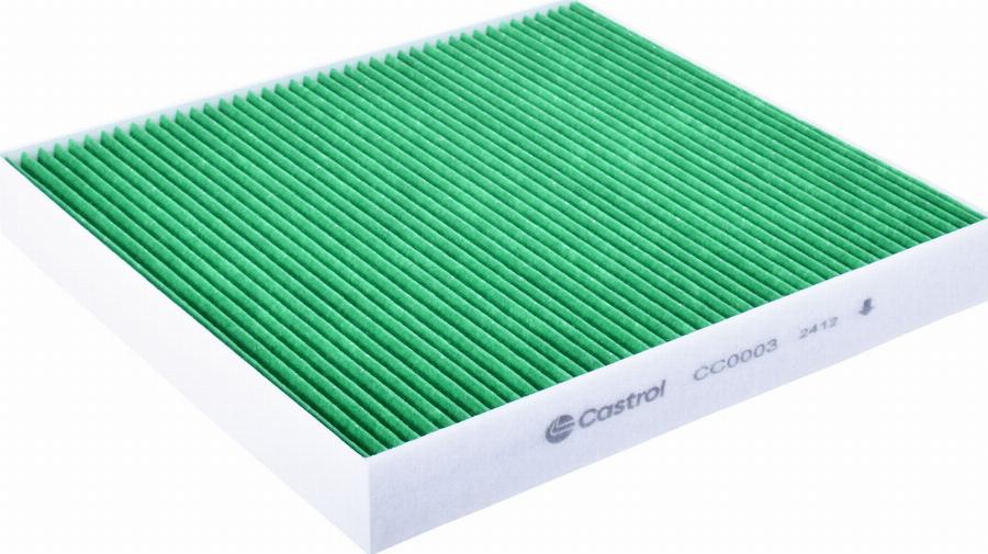 Castrol Filters CC0003 - Фільтр, повітря у внутрішній простір autocars.com.ua
