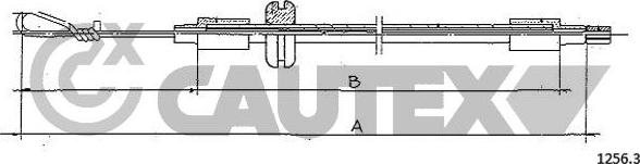 Cautex 013208 - Тросик замка капота autocars.com.ua