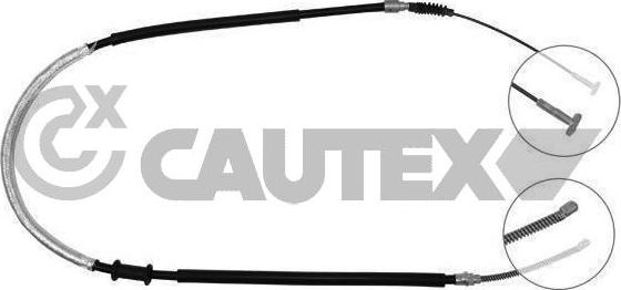 Cautex 018992 - Трос, гальмівна система autocars.com.ua