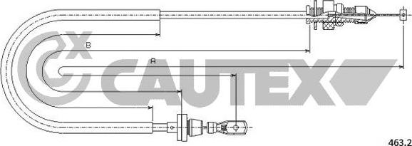 Cautex 018998 - Тросик газу autocars.com.ua