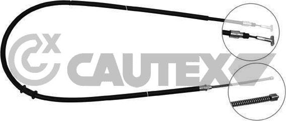 Cautex 019040 - Трос, гальмівна система autocars.com.ua