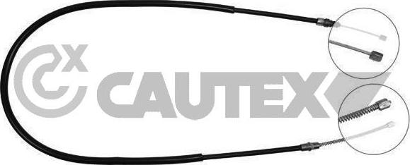 Cautex 025220 - Трос, гальмівна система autocars.com.ua