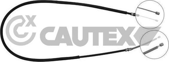 Cautex 025225 - Трос, гальмівна система autocars.com.ua