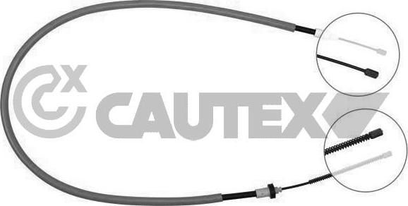 Cautex 028344 - Трос, гальмівна система autocars.com.ua