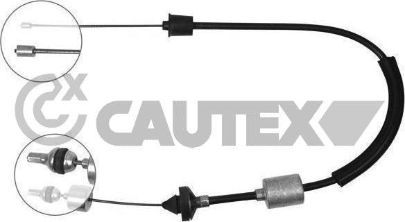 Cautex 028386 - Трос, управління зчепленням autocars.com.ua