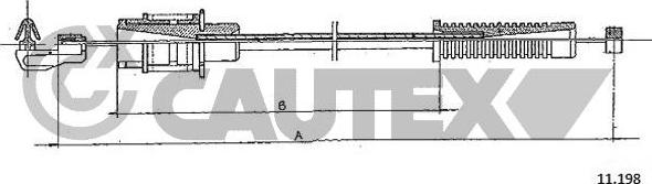 Cautex 035569 - Тросик газу autocars.com.ua