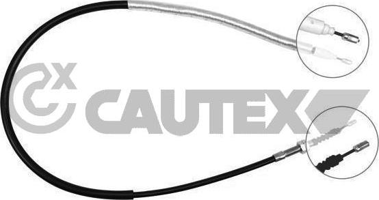 Cautex 038256 - Трос, гальмівна система autocars.com.ua