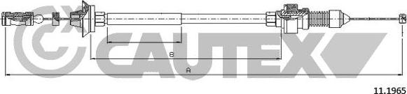 Cautex 038298 - Тросик газу autocars.com.ua