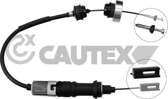 Cautex 038456 - Трос, управління зчепленням autocars.com.ua