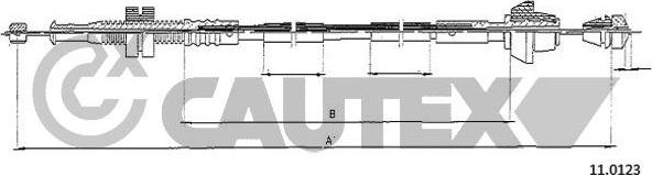 Cautex 085594 - Тросик газу autocars.com.ua