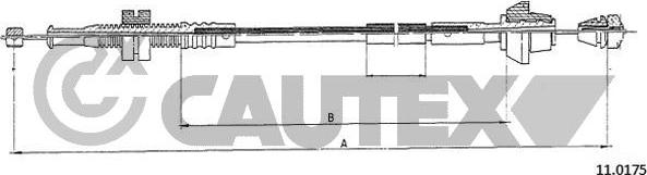 Cautex 088005 - Тросик газу autocars.com.ua