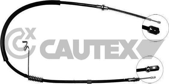 Cautex 088053 - Трос, гальмівна система autocars.com.ua