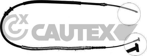 Cautex 218004 - Тросик, cтояночный тормоз autodnr.net