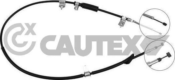 Cautex 238013 - Трос, гальмівна система autocars.com.ua