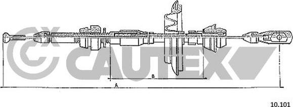 Cautex 465718 - Тросик газу autocars.com.ua