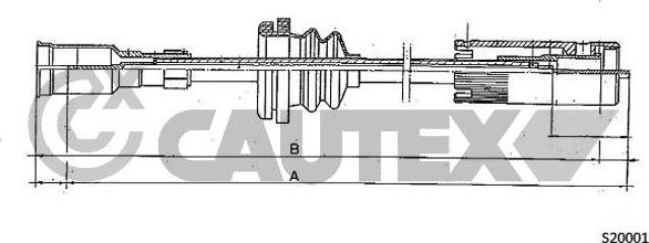 Cautex 483129 - Тросик спідометра autocars.com.ua