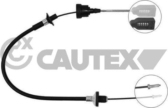 Cautex 489012 - Трос, управління зчепленням autocars.com.ua
