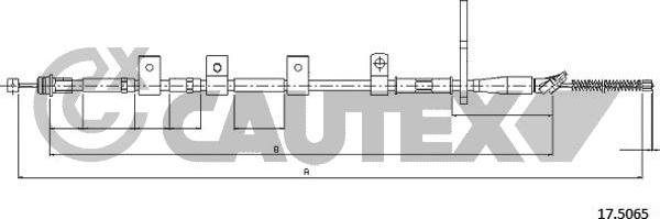 Cautex 708108 - Трос, гальмівна система autocars.com.ua