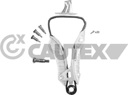 Cautex 752059 - Комплект ланцюга приводу распредвала autocars.com.ua