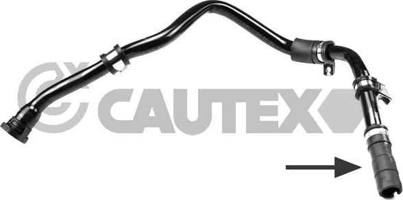 Cautex 753384 - Шланг радіатора autocars.com.ua