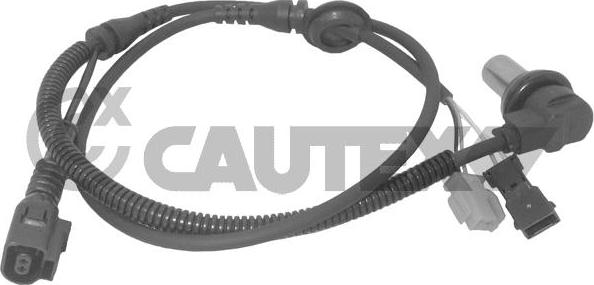 Cautex 755129 - Датчик ABS, частота обертання колеса autocars.com.ua