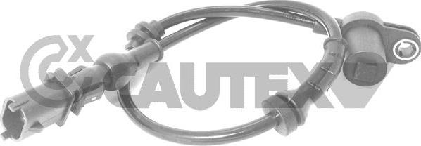 Cautex 755198 - Датчик ABS, частота обертання колеса autocars.com.ua