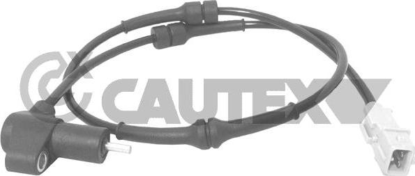 Cautex 755222 - Датчик ABS, частота обертання колеса autocars.com.ua