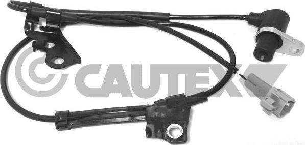 Cautex 755236 - Датчик ABS, частота обертання колеса autocars.com.ua