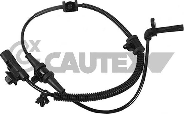 Cautex 755317 - Датчик ABS, частота обертання колеса autocars.com.ua