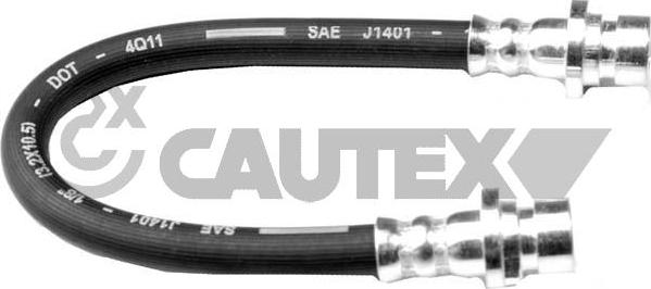 Cautex 756710 - Гальмівний шланг autocars.com.ua