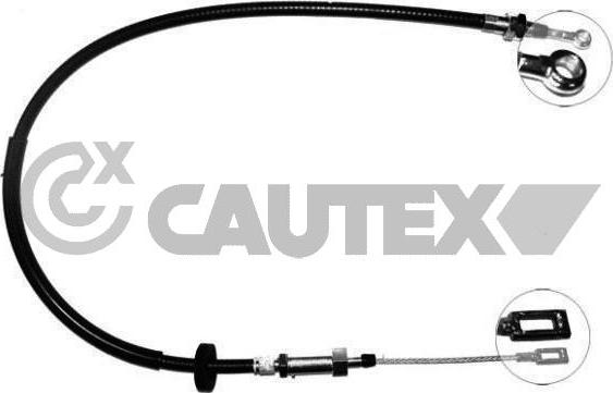 Cautex 760126 - Тросик, cтояночный тормоз autodnr.net