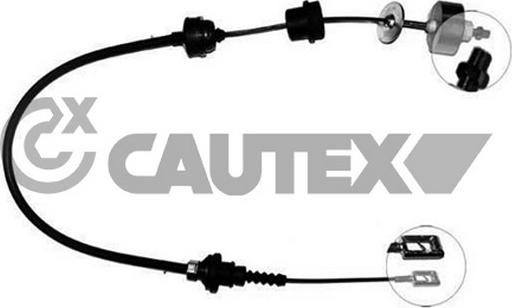 Cautex 760158 - Трос, управління зчепленням autocars.com.ua