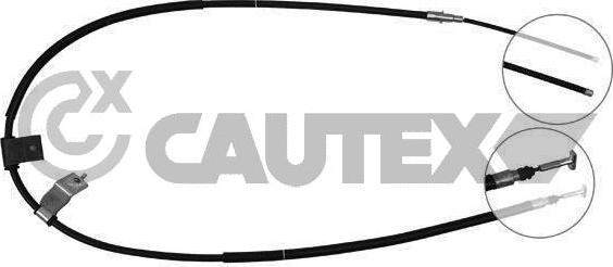 Cautex 761030 - Трос, гальмівна система autocars.com.ua