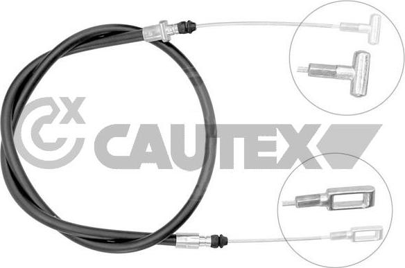 Cautex 761046 - Трос, гальмівна система autocars.com.ua