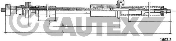 Cautex 761087 - Тросик газу autocars.com.ua