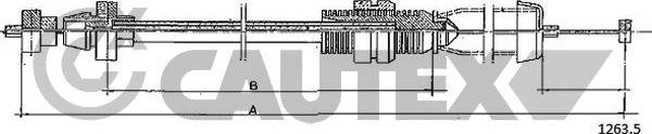 Cautex 761134 - Тросик газу autocars.com.ua