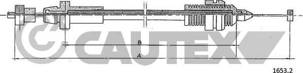 Cautex 761137 - Тросик газу autocars.com.ua