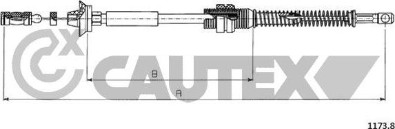 Cautex 761193 - Тросик газу autocars.com.ua