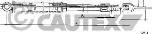 Cautex 761212 - Тросик стартера autocars.com.ua