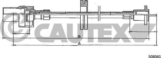 Cautex 761337 - Тросик спідометра autocars.com.ua
