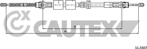 Cautex 761401 - Тросик, cтояночный тормоз autodnr.net