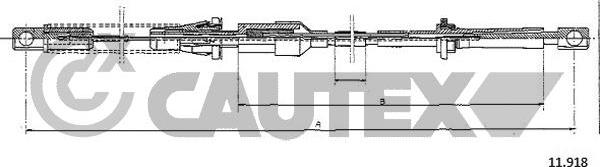 Cautex 761464 - Тросик газу autocars.com.ua