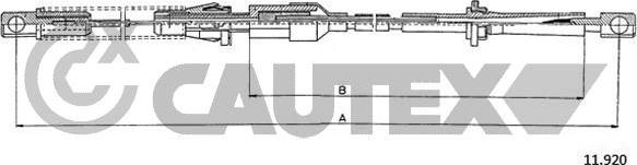 Cautex 761479 - Тросик газу autocars.com.ua